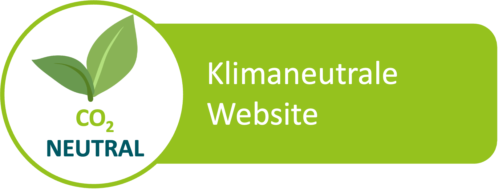 Klimaneutral Abzeichen